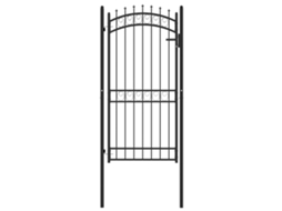 Fence Gate, Fence Gates Vidaxl Preto Aço (103 X 147 Cm)