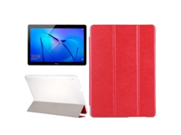 Capa De Couro Com Textura De Seda Horizontal E Flip Para Huawei Mediapad T3 10 De 9,6 Polegadas Com Suporte Triplo