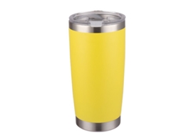 2026 taza Termo de Acero Inoxidable para Exterior 20 Oz, Aislada Al Vacío Con Tapa Magnética Color Amarillo
