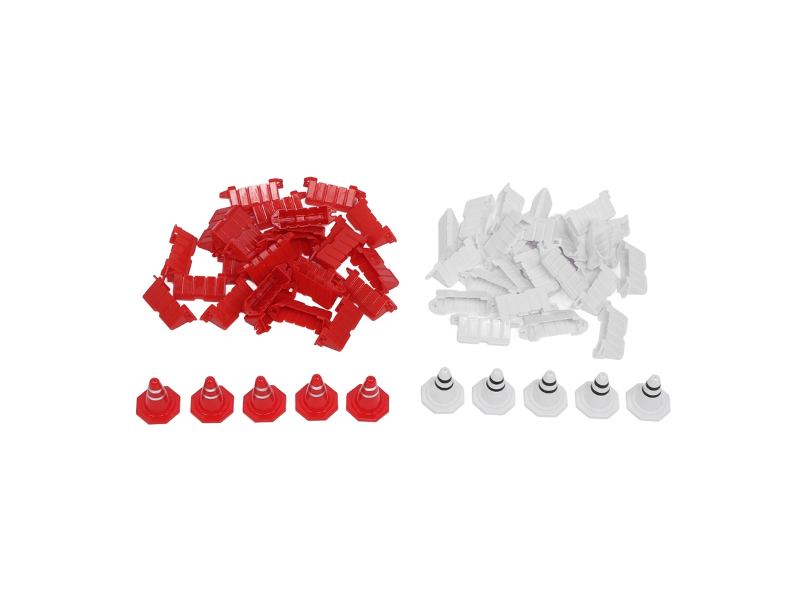 50pcs Barreira De Estrada Para Carros Rc E 10pcs Cones De Tráfego Para Corrida E Treinamento