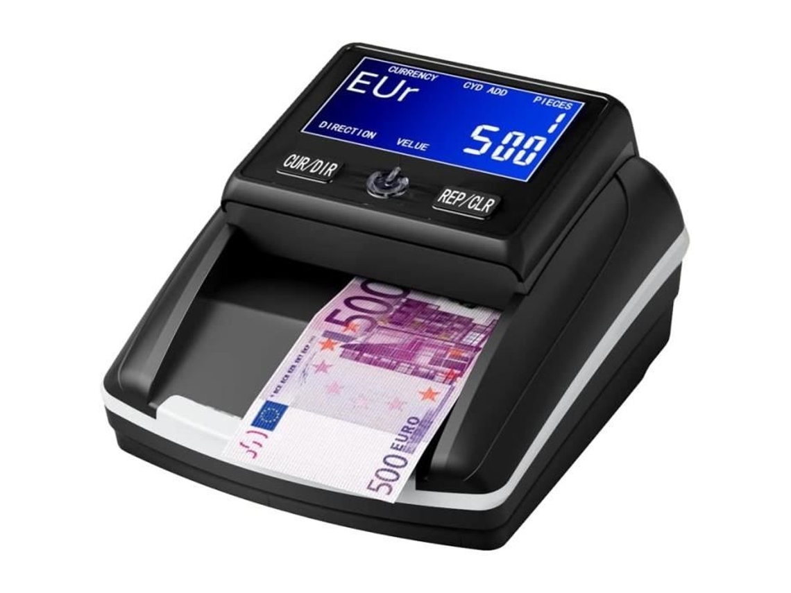 Qingque Fake Note Detector Usd/Eur UV/MG/IR/Papel/DD Detecção