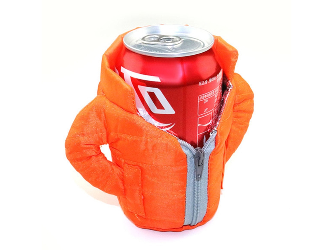 Jaqueta Isolada para Bebidas Laranja 2 Camadas Inverno