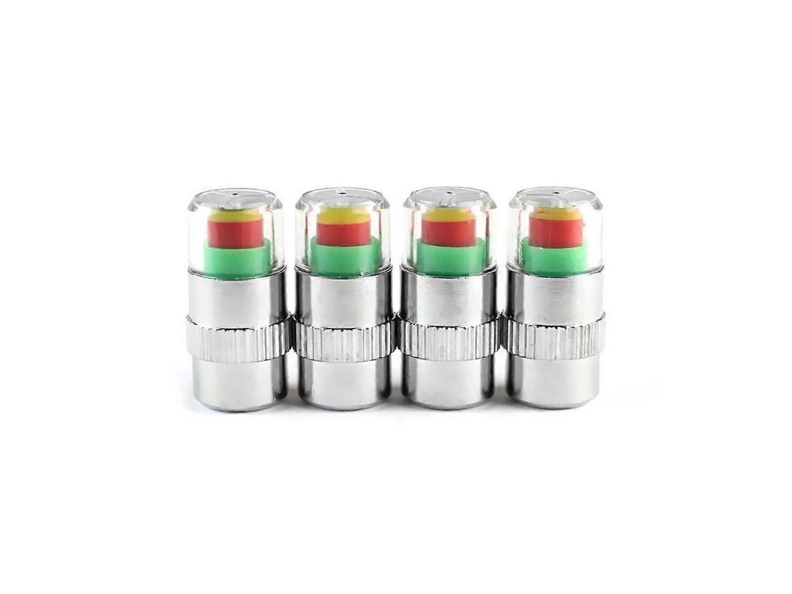4 Tampas De Válvula Com Sensor De Pressão Para Pneus De Carro