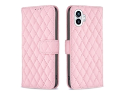 Capa De Celular Flip Com Carteira De Couro E Estampa De Diamante Para Celular For Nothing Phone 1