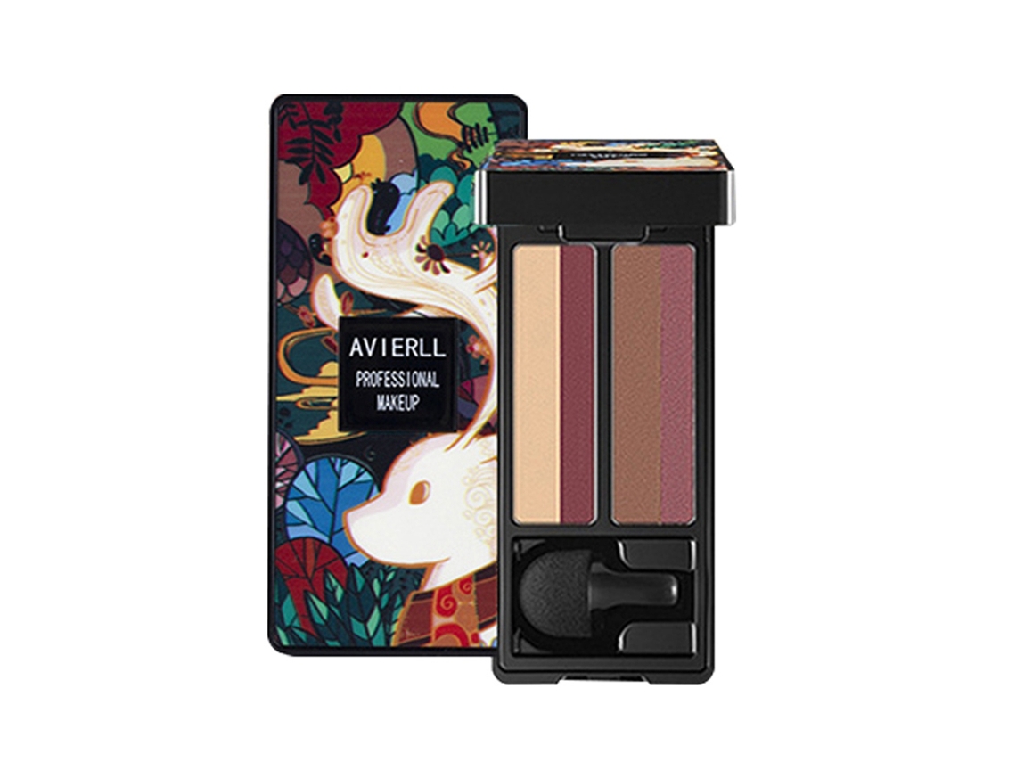 Paleta De Sombra De Olhos Matte Com Glitter Multicolorido 2 Gradientes À Prova D'água De Longa Duração