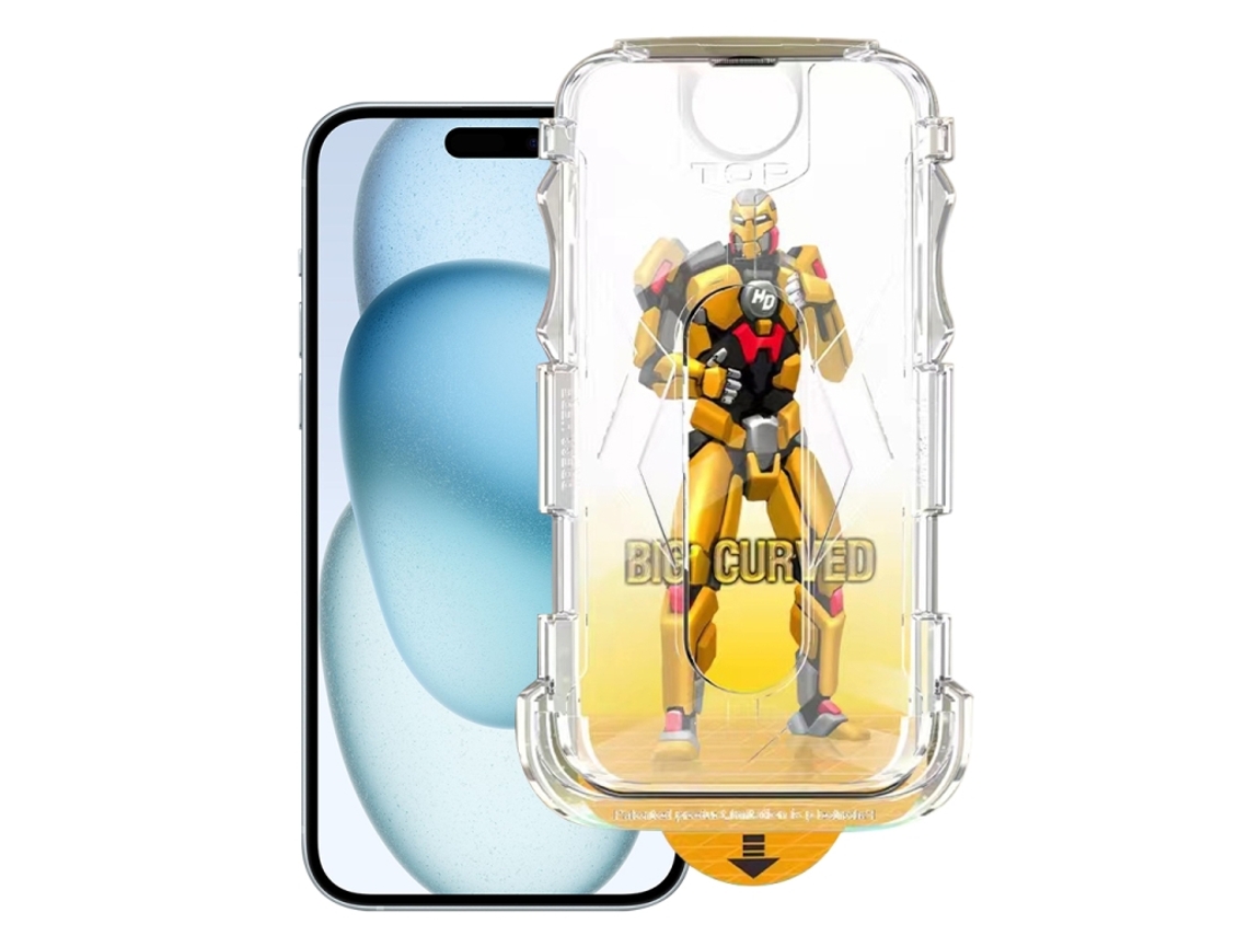 Película Ecrã Iphone 15 Vidro Temperado Antirrisco
