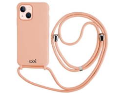 Capa Cool para Iphone 13 Cordón Liso Rosa