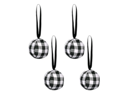 Conjunto de 4 Bolas de Natal em Tecido LAXISCREED