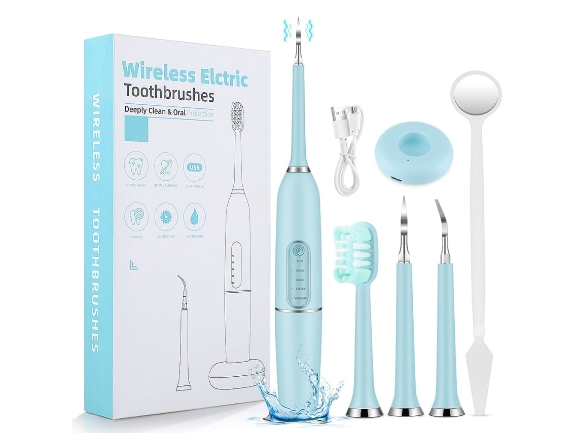 Removedor e Limpador Automático de Tártaro Dentário com Controle por Toque Resistente À Água Arranjo Inteligente para Casa Banho STELASPLEN