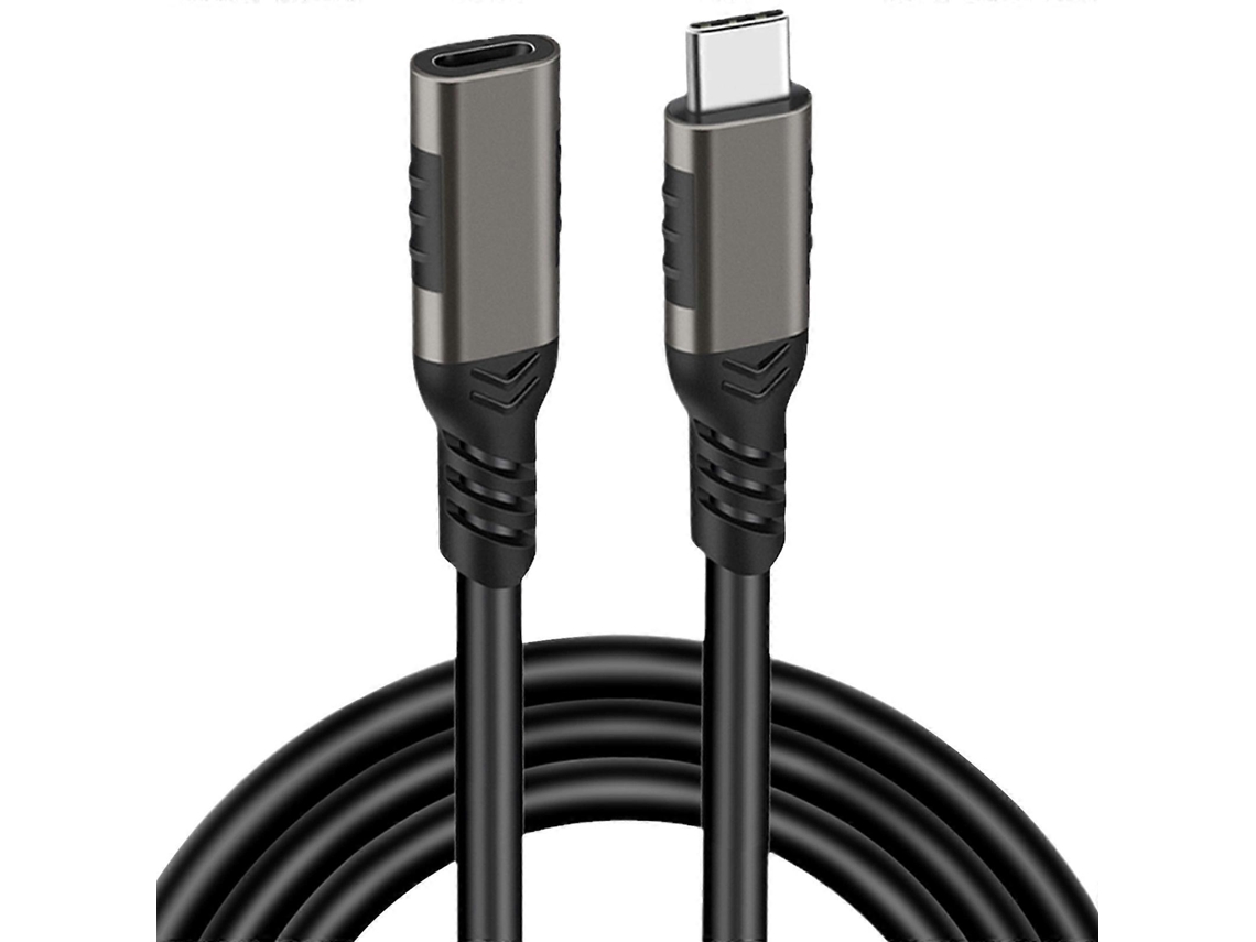 Cabo De Extensão Macho Para Fêmea Typec 3.2 Gen2 4k/60hz 5a 100w Usb C Extensores 10gbps Fio De Dados
