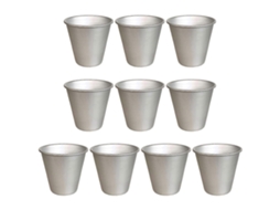 B03 Conjunto De 10 Formas Antiaderentes Para Bolos, Pudins E Muffins Em Alumínio - Formas Pequenas Para Ovos E Tortas - Utensílio De Cozinha Prático