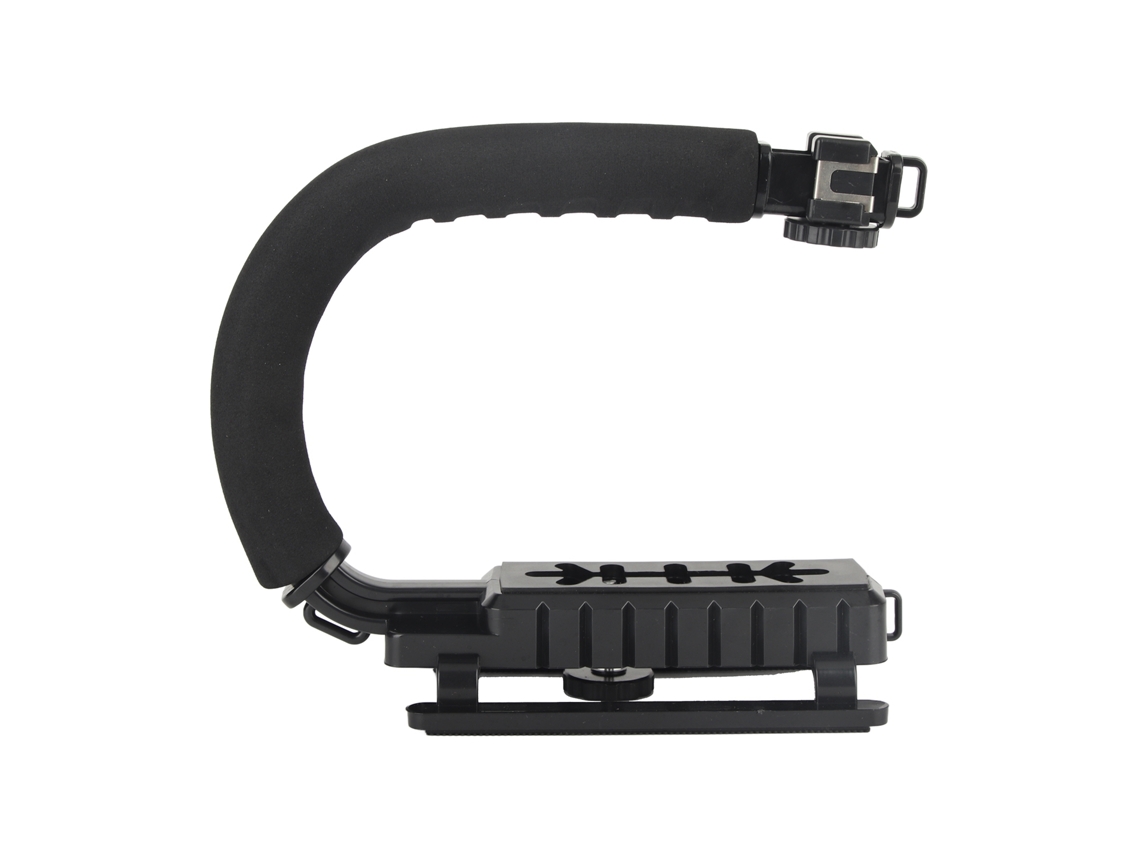 Camera Handheld Stabilizer Abs Sponge Adjustable Angle U Shaped 3 Hot Shoe Handheld Stabilizer For Dslr Digital Cameras LAXISCREED