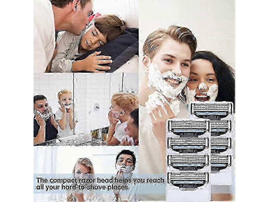 Lâminas De Barbear Mach3, Refis Para Barbear Confortável