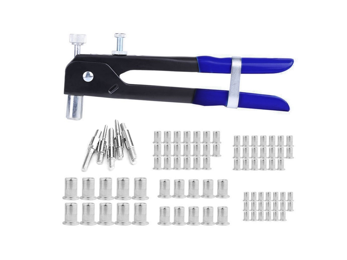 Kit De Ferramentas De Inserção De Parafusos Rosca Com 86 Peças Para Riveter Rivnut Nutsert
