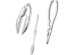 Conjunto De 3 Utensílios Para Frutos Do Mar