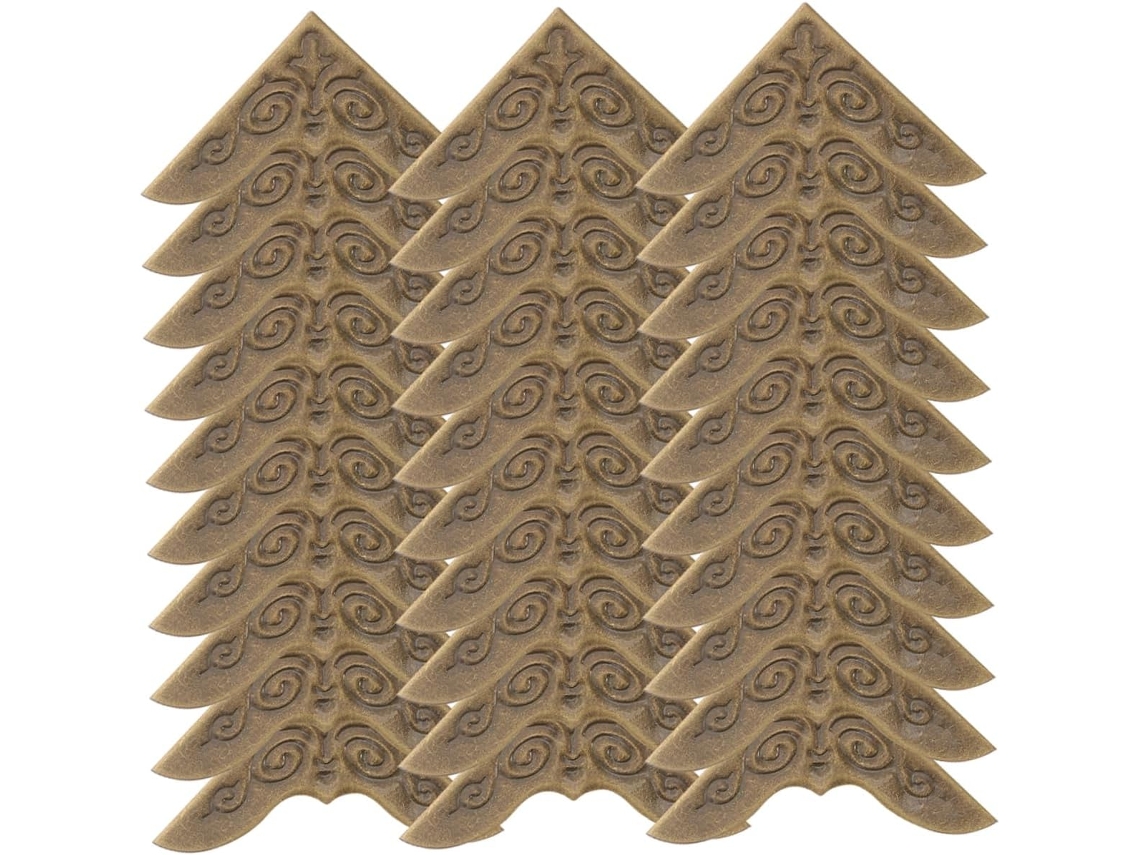 Osaladi 25 Peças De Moedas De Metal Proteções Ângulo Para Ângulo Decorativo Lote Para Álbum E Álbum De