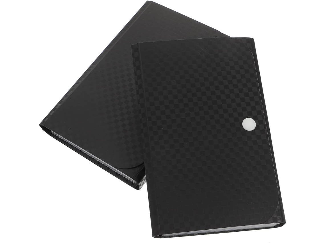 Organizador portátil pequeno para massas Mobestech, tamanho A6, com 12 camadas, 7 sacos e várias cores, ideal para casa e mesa.