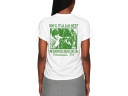 Rockinstone Rocky Movie Italian Beef White Adult T-shirt Size:xxl
