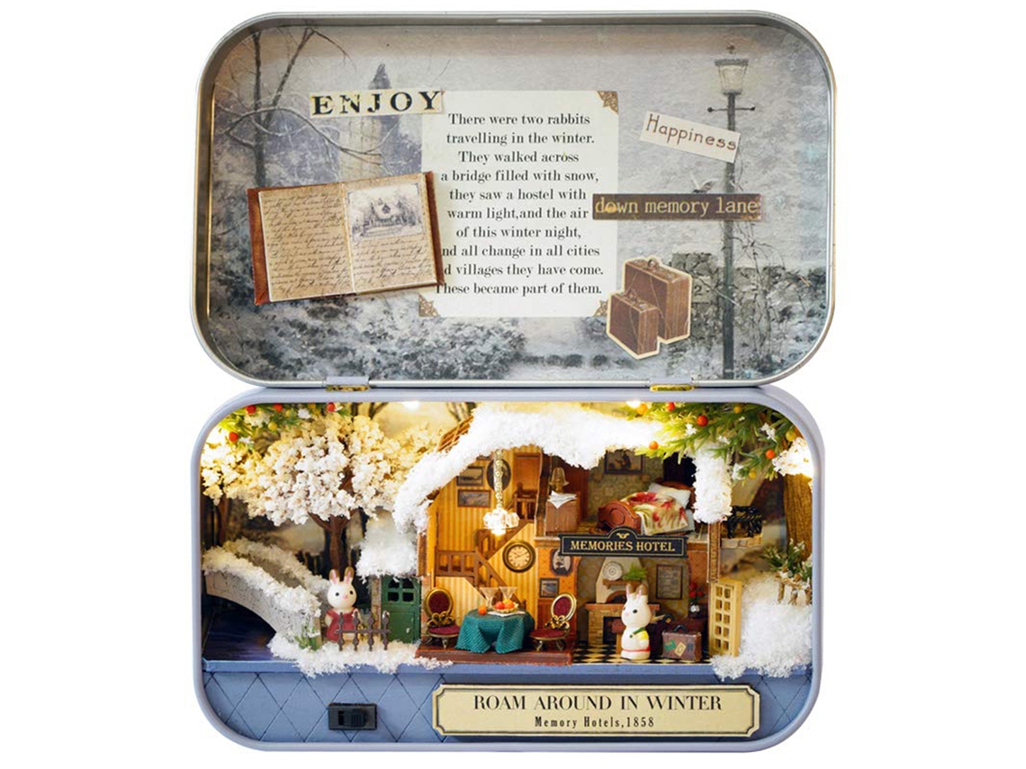 Primerox kit de Casa em Miniatura Diy com Móveis para Adolescentes Adultos Presente Memorável