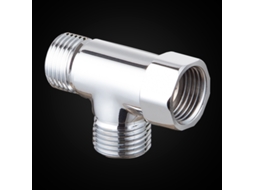 Desviador 3 Vias Latão G1/2 Adaptador T Chuveiro BRILVIBERA