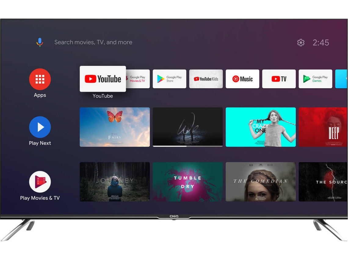 TV CHIQ Android U55G7U (Outlet Grade A - LED - 55'' - 140 cm - 4K Ultra HD - Smart TV)
