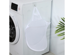 Sacola de Roupa Suja Plegável S/MARCA de Malha com Gancho Grande Capacidade Lavável para Banheiro