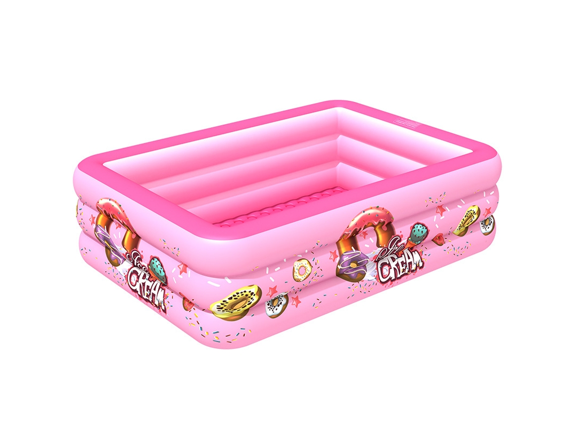 Piscina Inflável Infantil SPQMENT (donuts Rosa 210 Cm)
