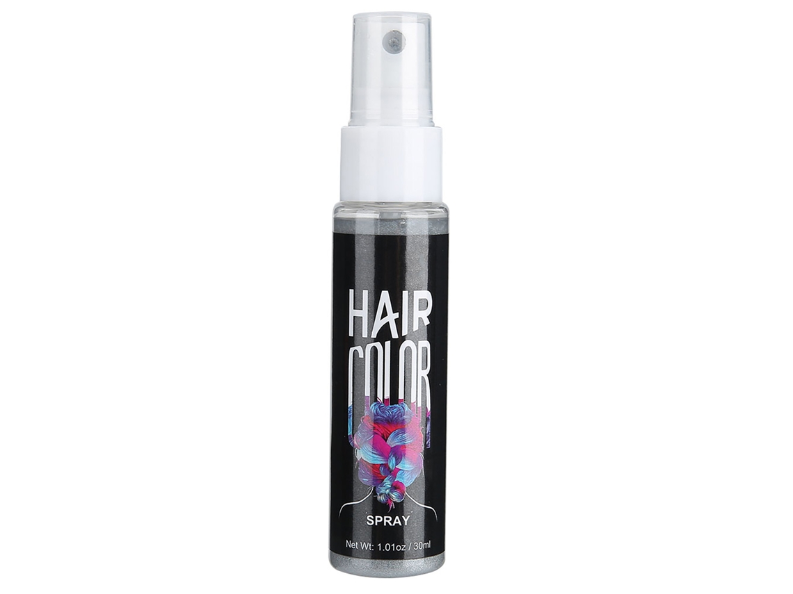Sevich Spray Temporário De Tinta Para Cabelo 30ml Cor Cinza Diy Sem Danos À Cabelo