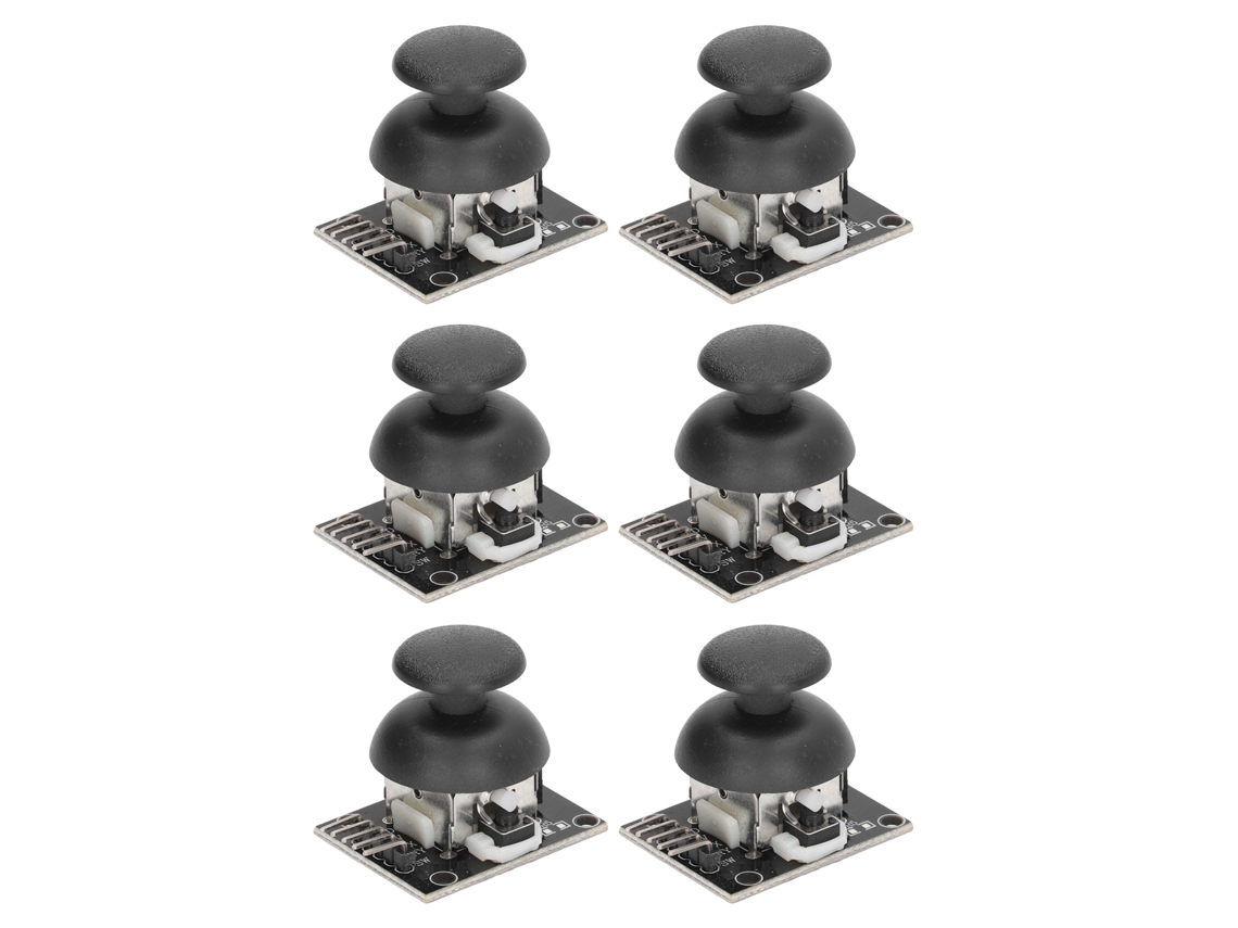 6 Conjuntos Módulo Controle Joystick Sensor Eixos X Y Duais Kit Substituição Ky-023