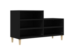 Shoe Cabinet, Shoe Cabinets Vidaxl Preto Madeira Processada (n/a)