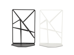 2 Sujetalivros Decorativos Com Design Geométrico Para Casa E Escritório.