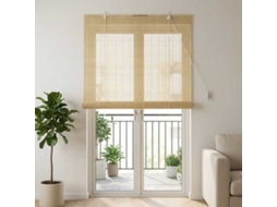 Vidaxl Estores De Rolo Natural 90 X 220 Cm Bambu