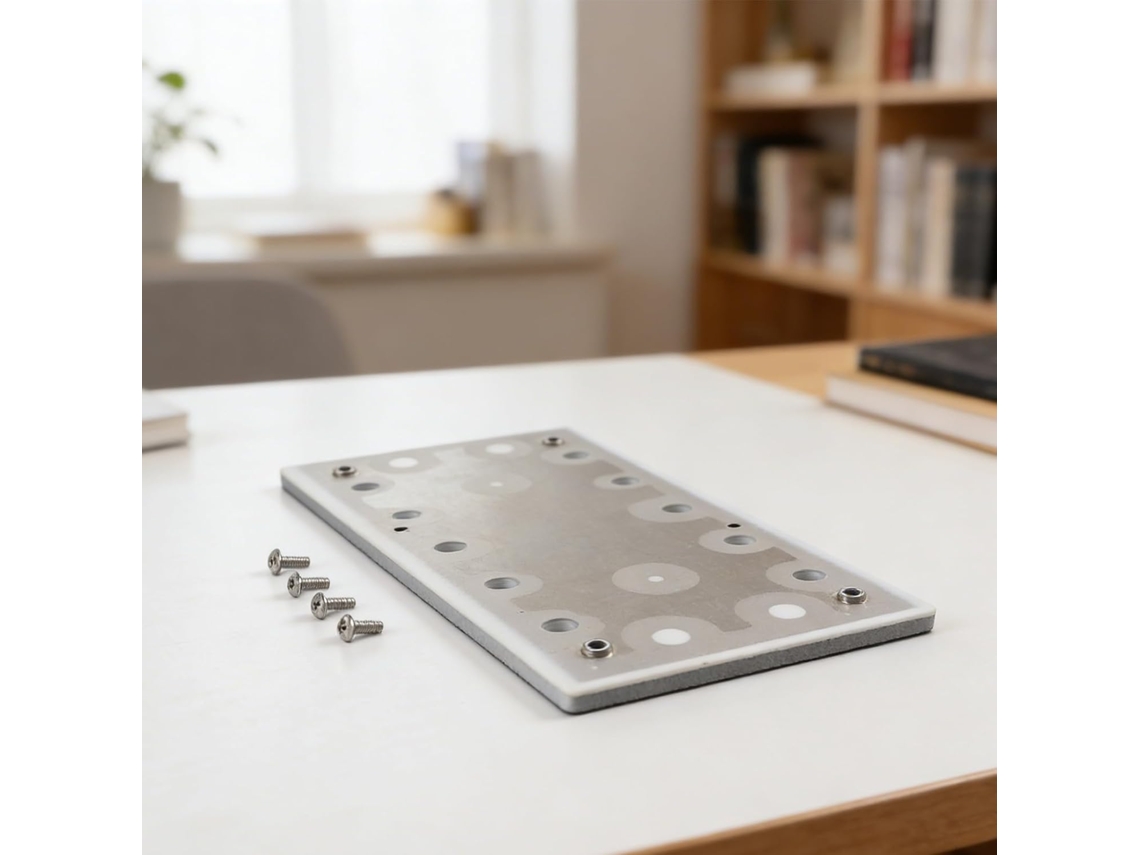 Disco De Lixa Quadrado 225 X 115 Mm Com 10 E 6 Furos Para Extração