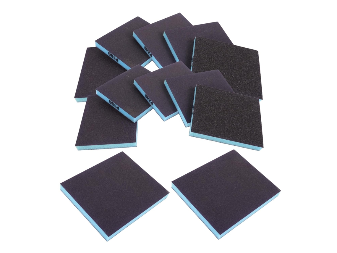 Conjunto De 12 Esponjas De Lixa Para Móveis E Metal - Ferramentas De Lixamento Eficazes