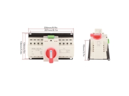 Laxiscreed Interruptor Automático De Transferência 125a Para Duas Fontes De Energia Com Luz Indicadora