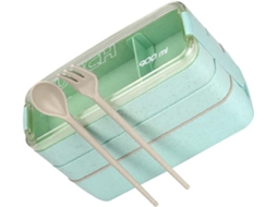 Marmita Bento Para Adultos Com Compartimentos, Tampa Hermética Leve, Capacidade De 900ml, Ideal Para Levar Salada E