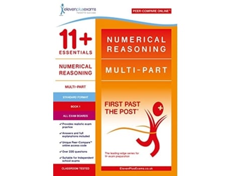 Livro 11 Essentials Numerical Reasoning Multi-Part Book 1 de Eleven Plus Exams (Inglês)