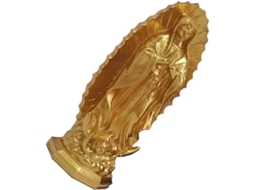 Estátua Decorativa Artesanal Virgem Maria Resina Ideal Escritório Estrutura Robusta Design Clássico Simples GOKOCO