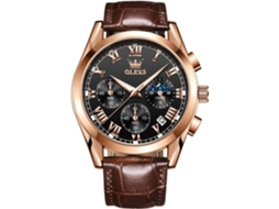 Lurelia Relógio Masculino, Movimento De Quartzo, Data/calendário, Luminoso, 9 Mm, 0,35 Polegadas, 38 Mm, 1,49 Polegadas, 8,66 Polegadas, 20 Mm, Couro