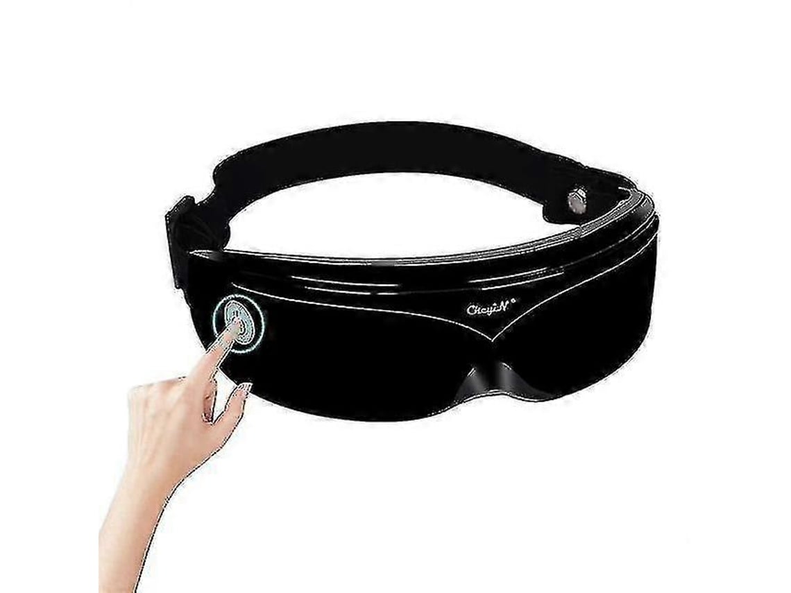 Massageador Elétrico para Olhos com Acupuntura para Aliviar o Estresse | Aparelho de Massagem para os Olhos (preto)