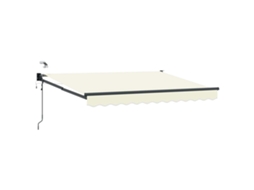 Conjunto 1 Toldo Elétrico Vidaxl Creme Poliéster (3,5 X 2,5 M)