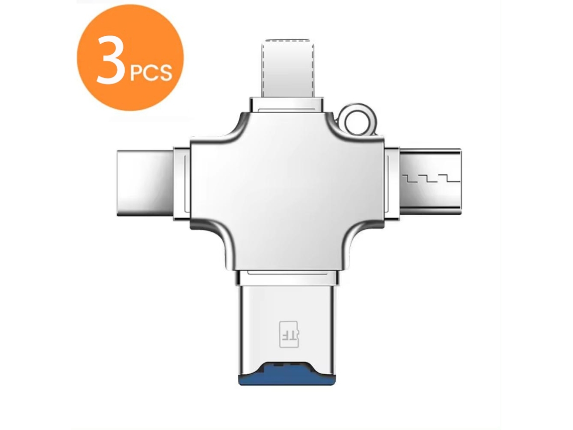 Lurelia Leitor De Cartões Lightning/usb-c/usb Sd/tf/microsd Para Iphone/ipad/android
