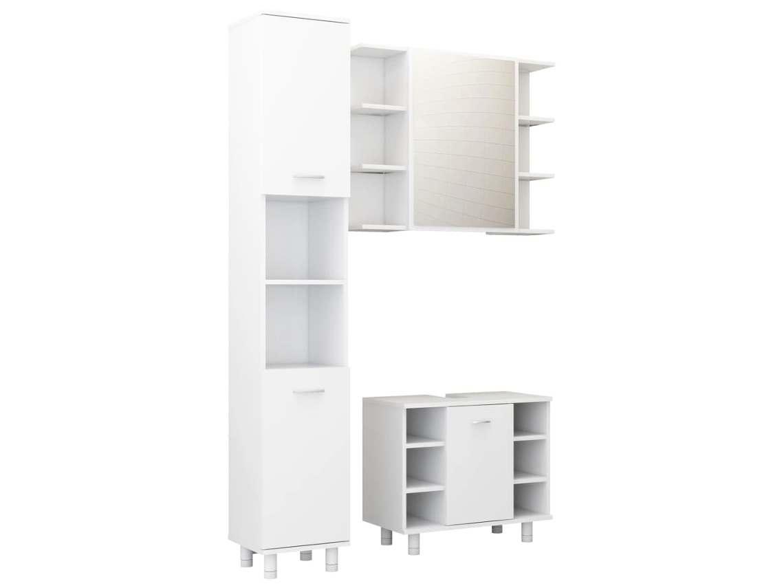 Bathroom Furniture Set, Bathroom Furniture Sets Vidaxl Branco Madeira Processada (n/a)