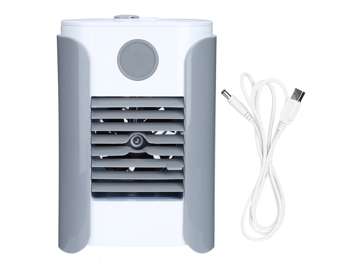 Cooler Portátil com Umidificação Usb Cinza 2026