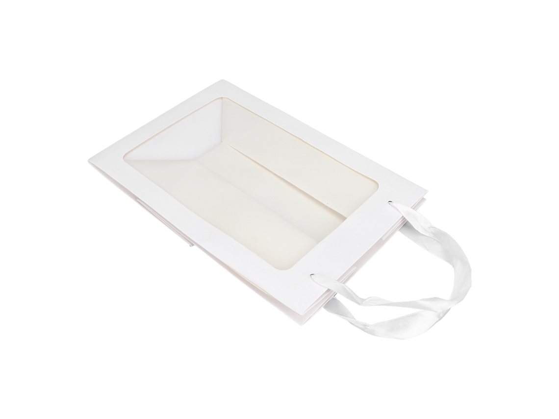 Gift Bag Medium Size Open Window Transparent Gift Bag For Lipstick Jewelry Accessorieswhite