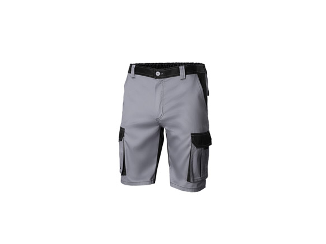 Bermuda Multibolsillos Gris / Negro