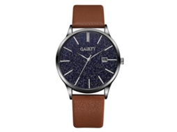 Reloj De Cuarzo Para Hombre Con Correa De Cuero Pu Y Cielo Estrellado