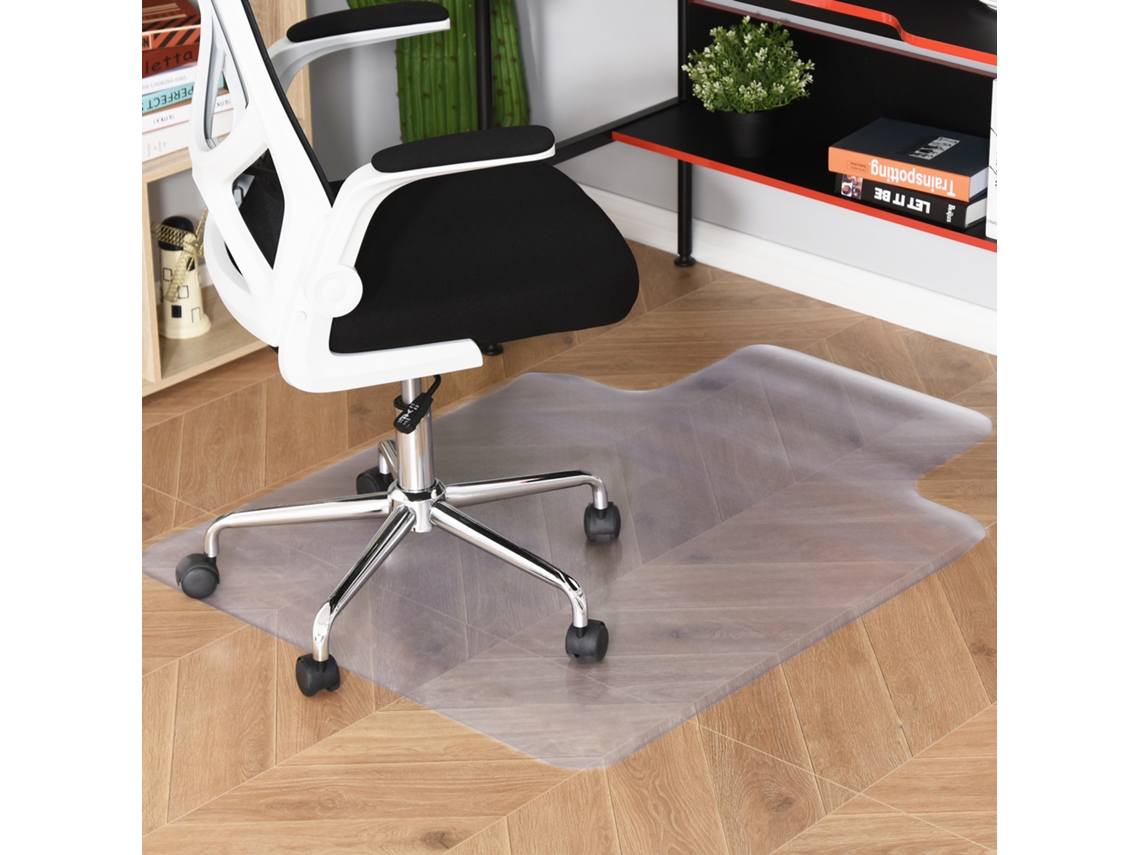 Tapete Transparente Para Cadeira De Escritório 90x120cm Antiderrapante Para Parquet E Pisos Duros