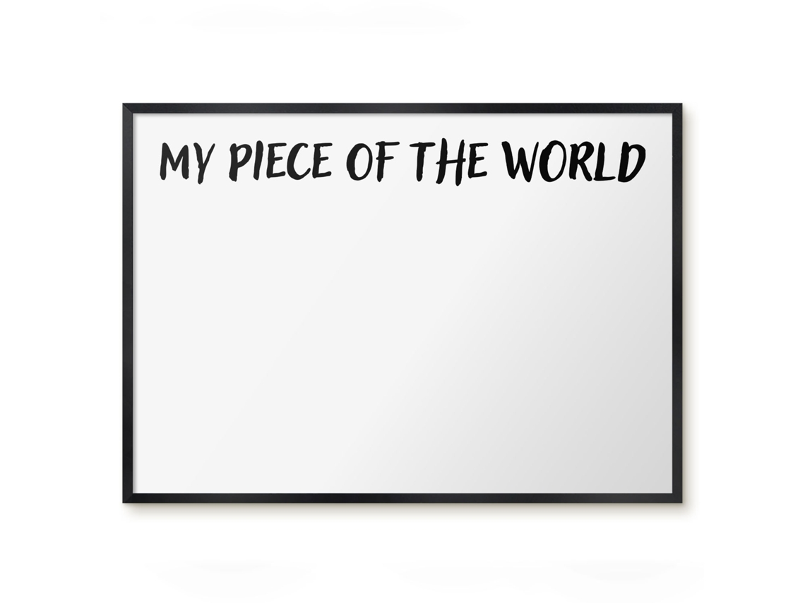 Magnetic Wall Board My Piece Of The World For The Office Espelharte (70x50 Cm)