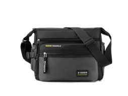 Bolsa Transversal Casual (cinza), Grande Capacidade, Bolsa De Ombro